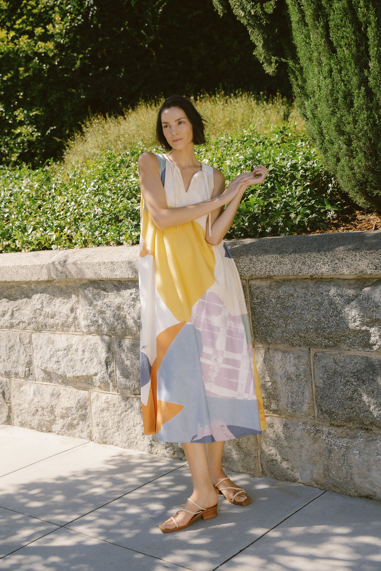 Al Fresco Linen Tent Dress