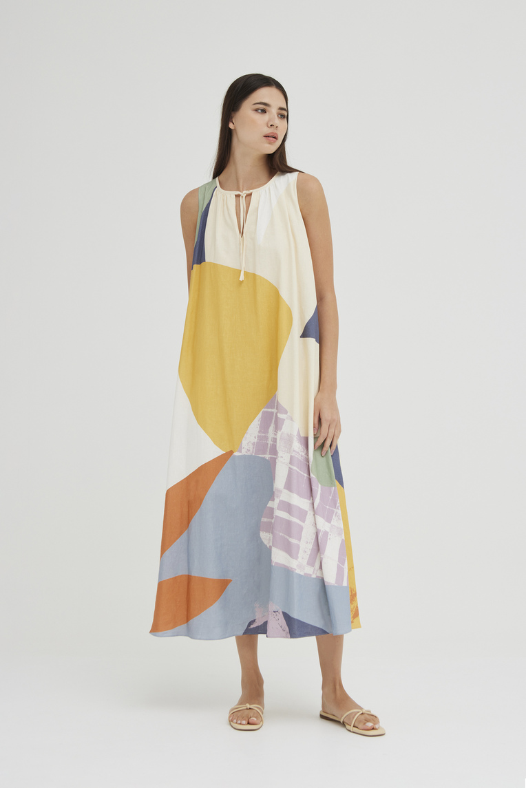 Al Fresco Linen Tent Dress