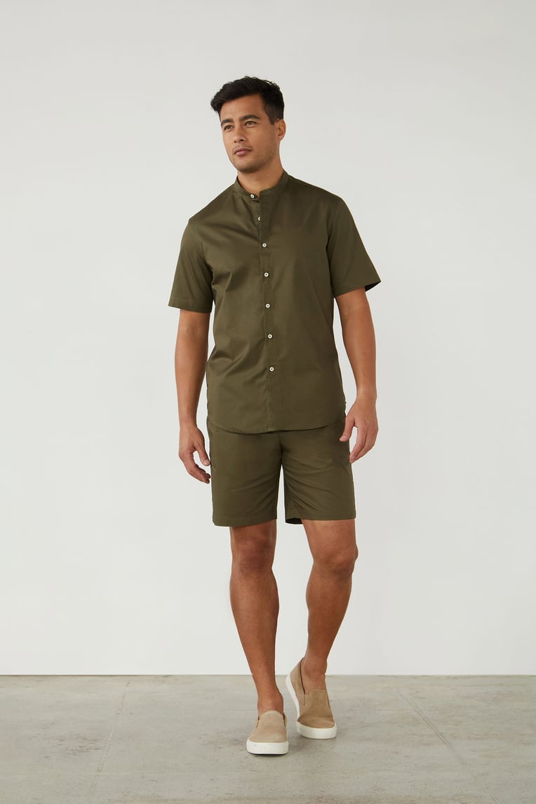 Organic Cotton Short-Sleeved Shirt