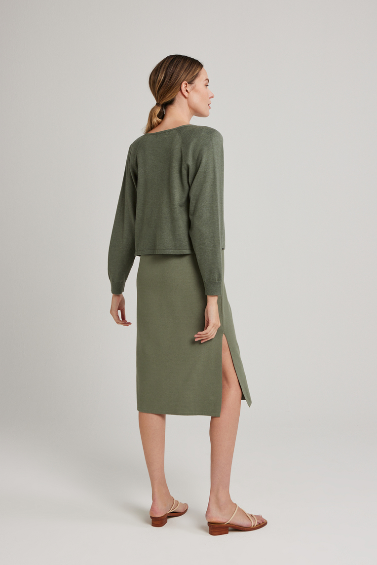 Relaxed Button Knit Cardigan