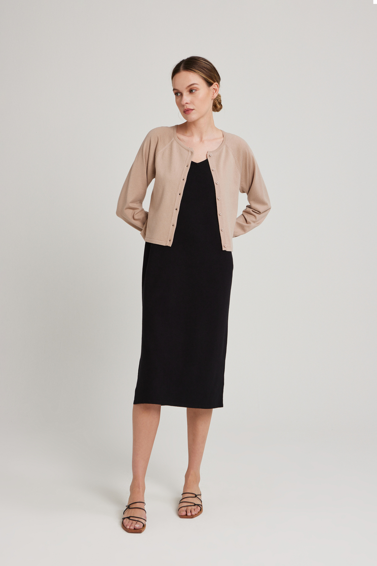 Relaxed Button Knit Cardigan