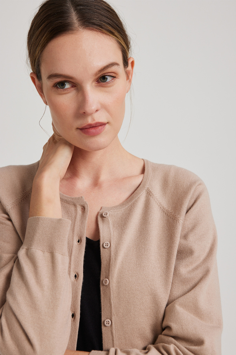 Relaxed Button Knit Cardigan