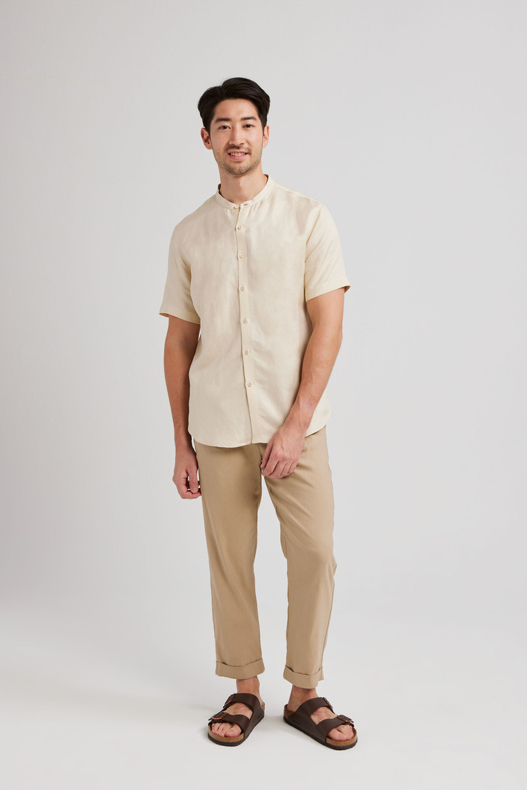 Relaxed Fit Linen Pants