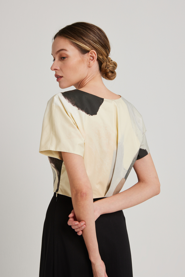 River Organic Cotton Cropped Top