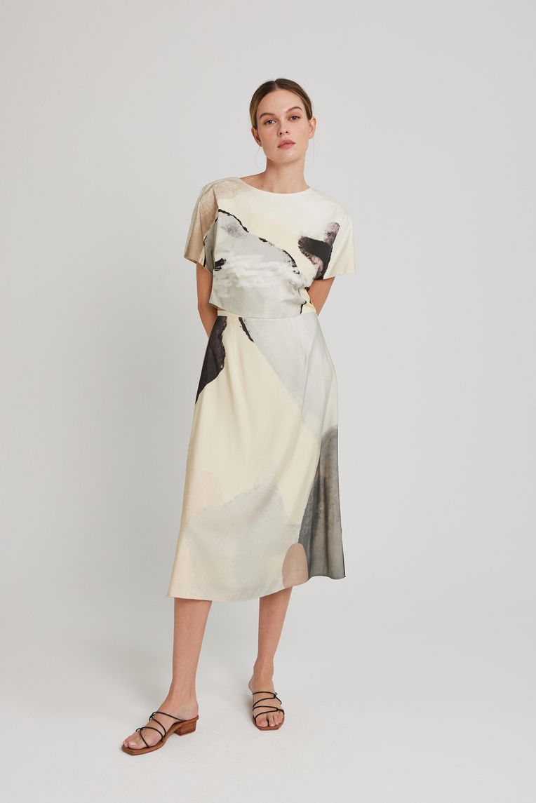 River Organic Cotton Cropped Top