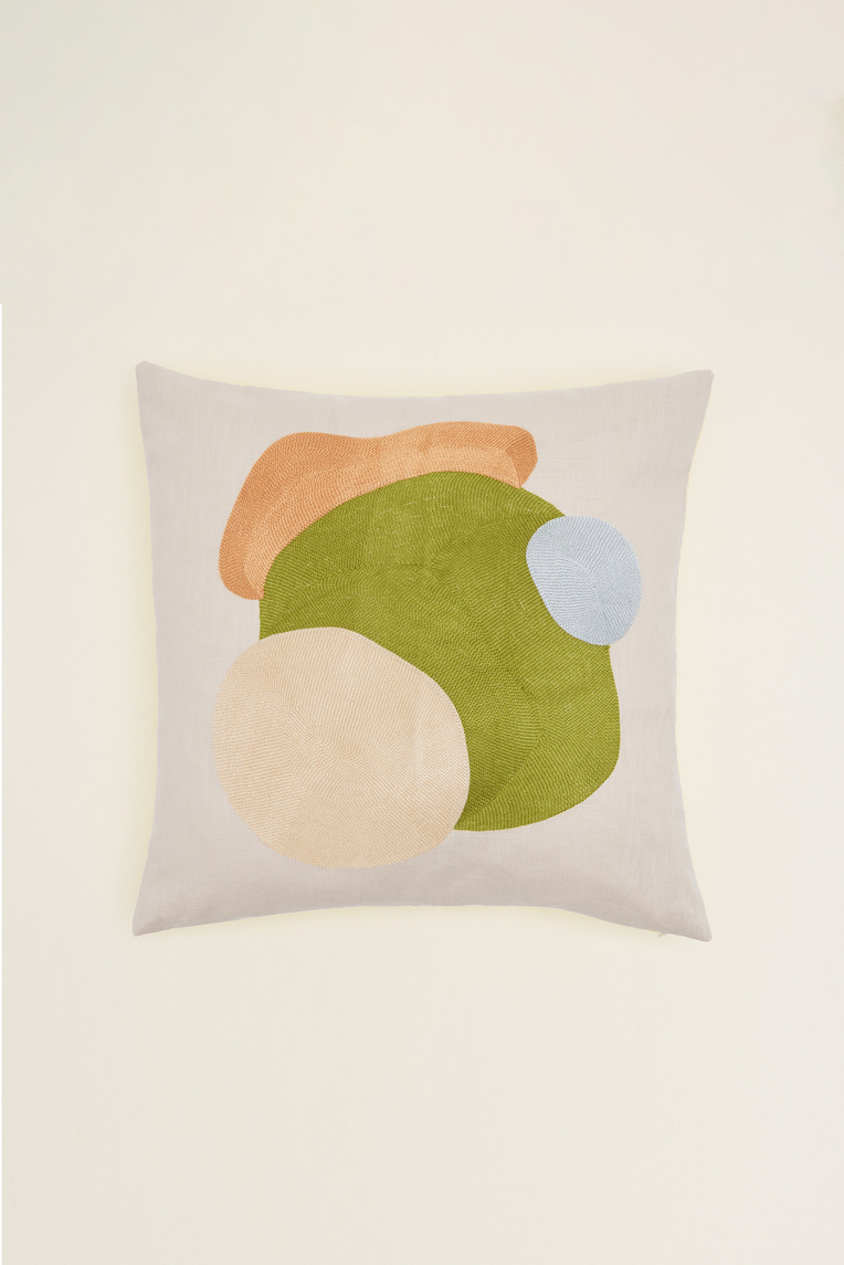 Embroidered Cushion Cover