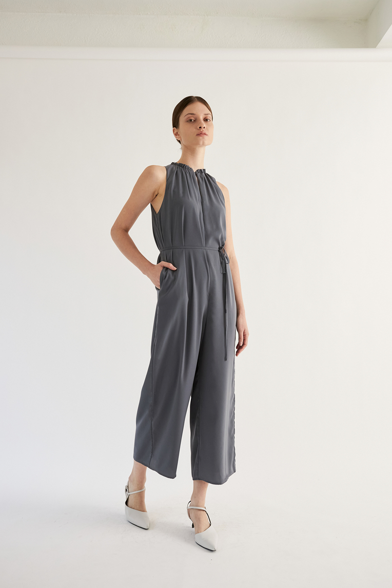 Ruffle Collar Jumpsuit