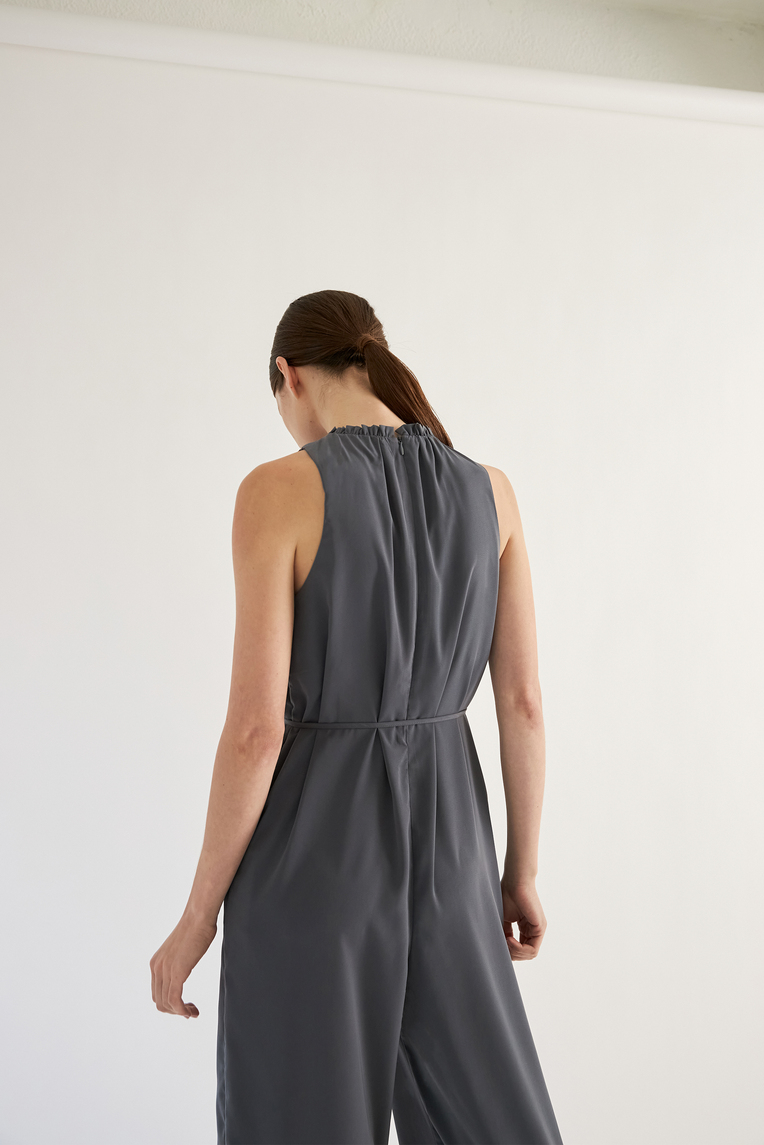 Ruffle Collar Jumpsuit