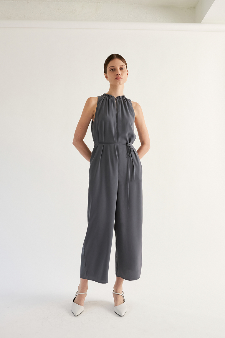Ruffle Collar Jumpsuit