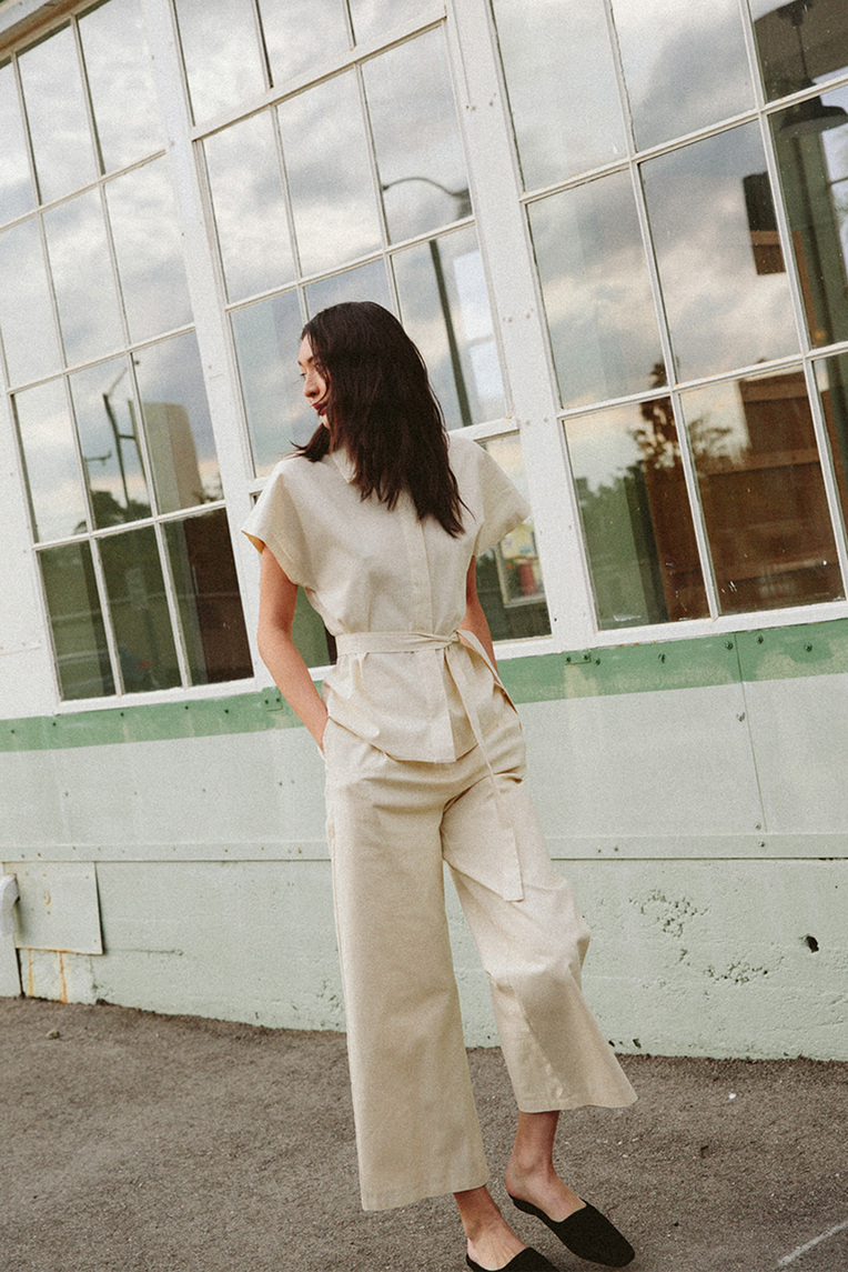 Cotton Boxy Collared Shirt