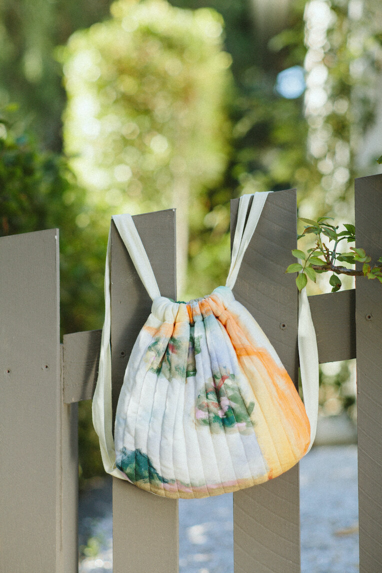 Soleil Quilted Drawstring Bag