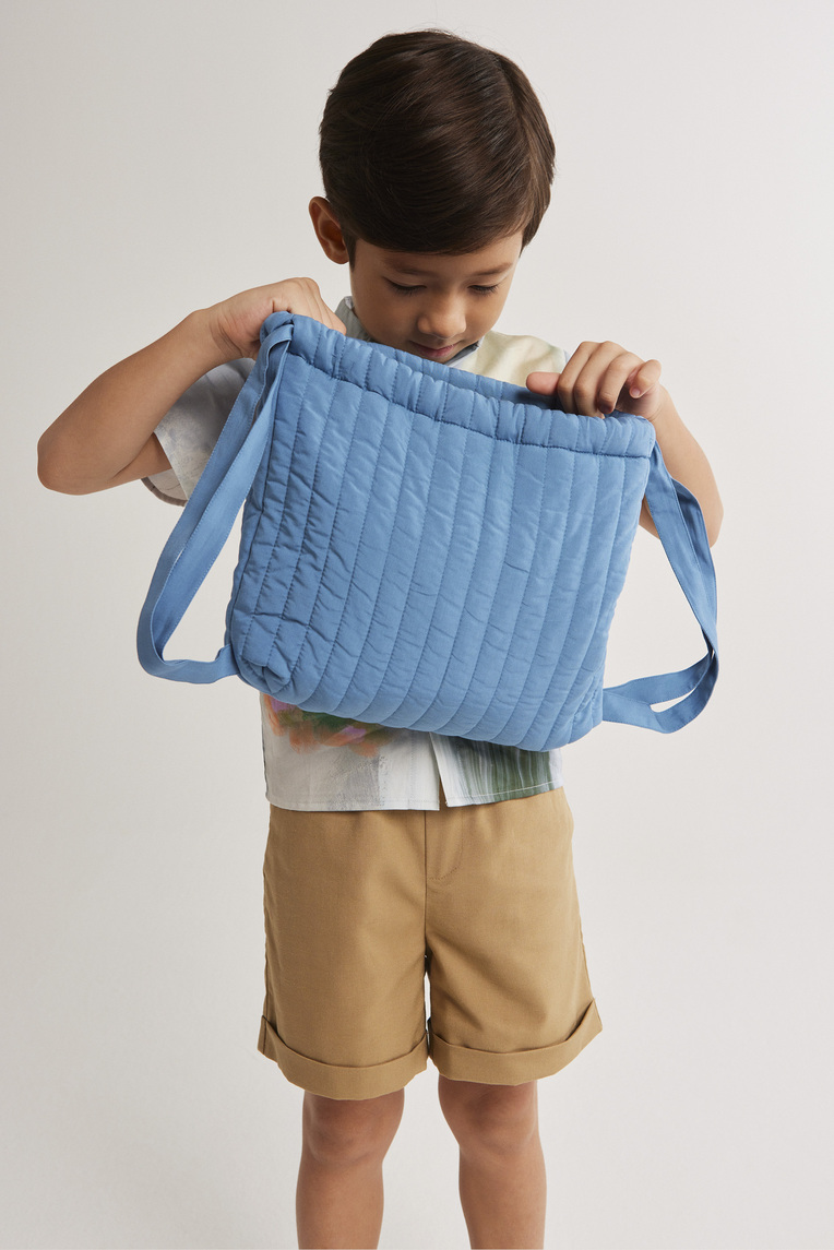 Mini Quilted Drawstring Bag