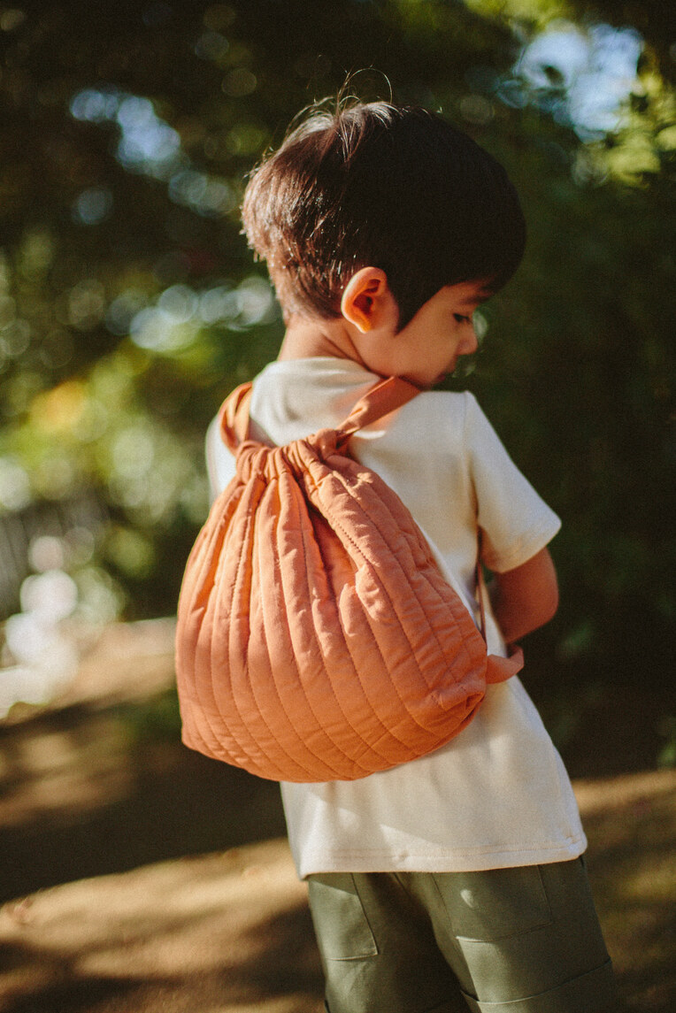Mini Quilted Drawstring Bag