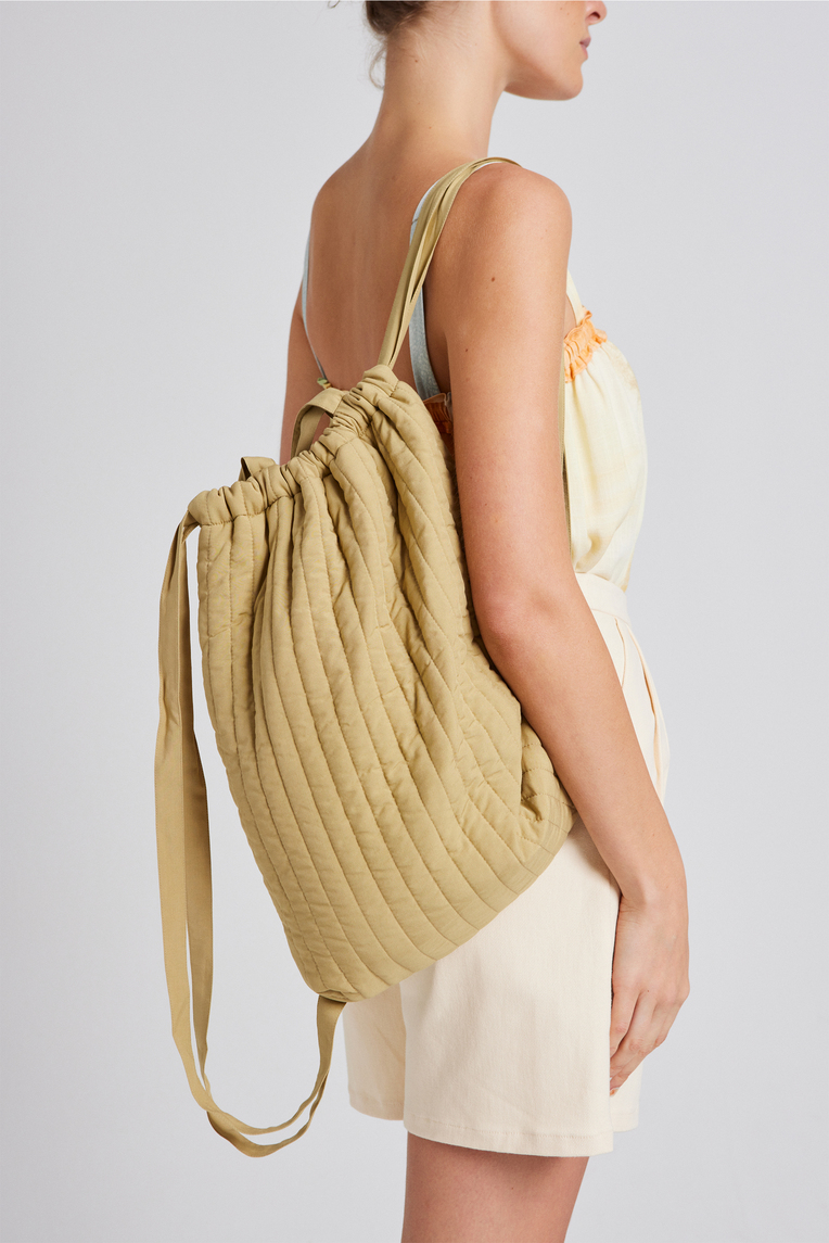 Quilted Drawstring Bag