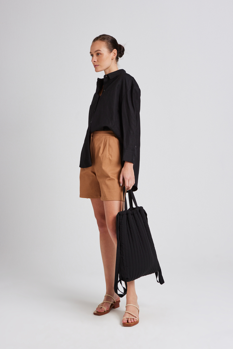 Quilted Drawstring Bag