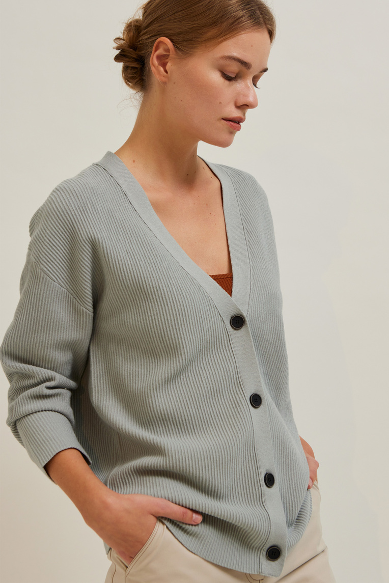 Ribbed Knit Cardigan