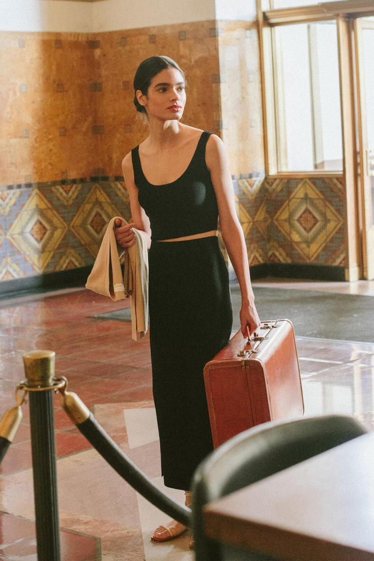 Ribbed Knit Crop Top