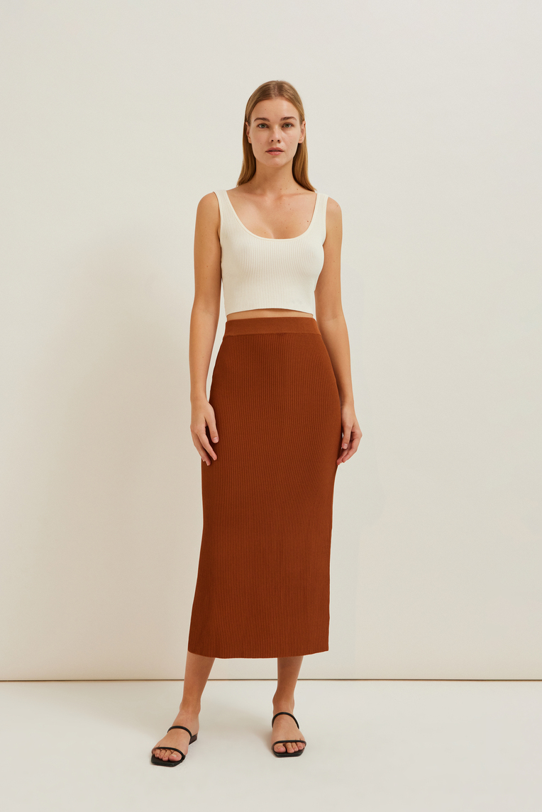 Ribbed Knit Crop Top