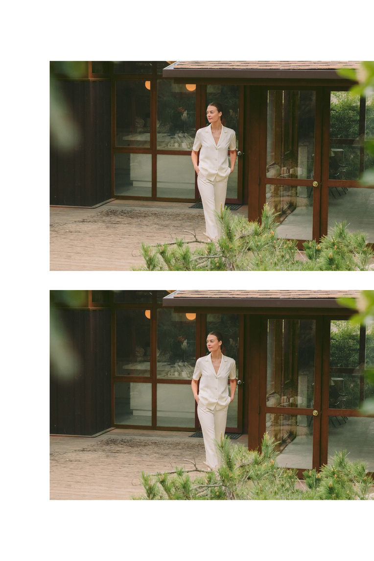 Viscose Relaxed Collared Shirt