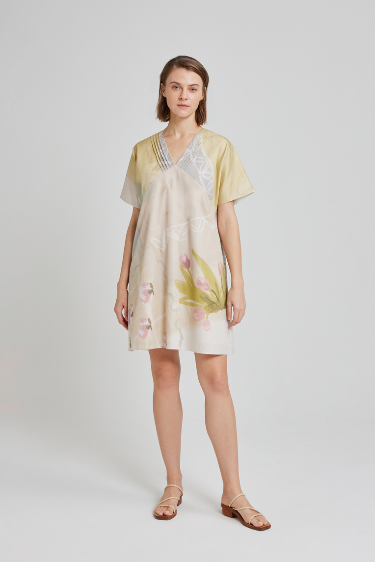 Estate Pintuck Shift Dress