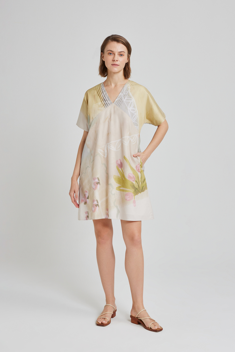 Estate Pintuck Shift Dress