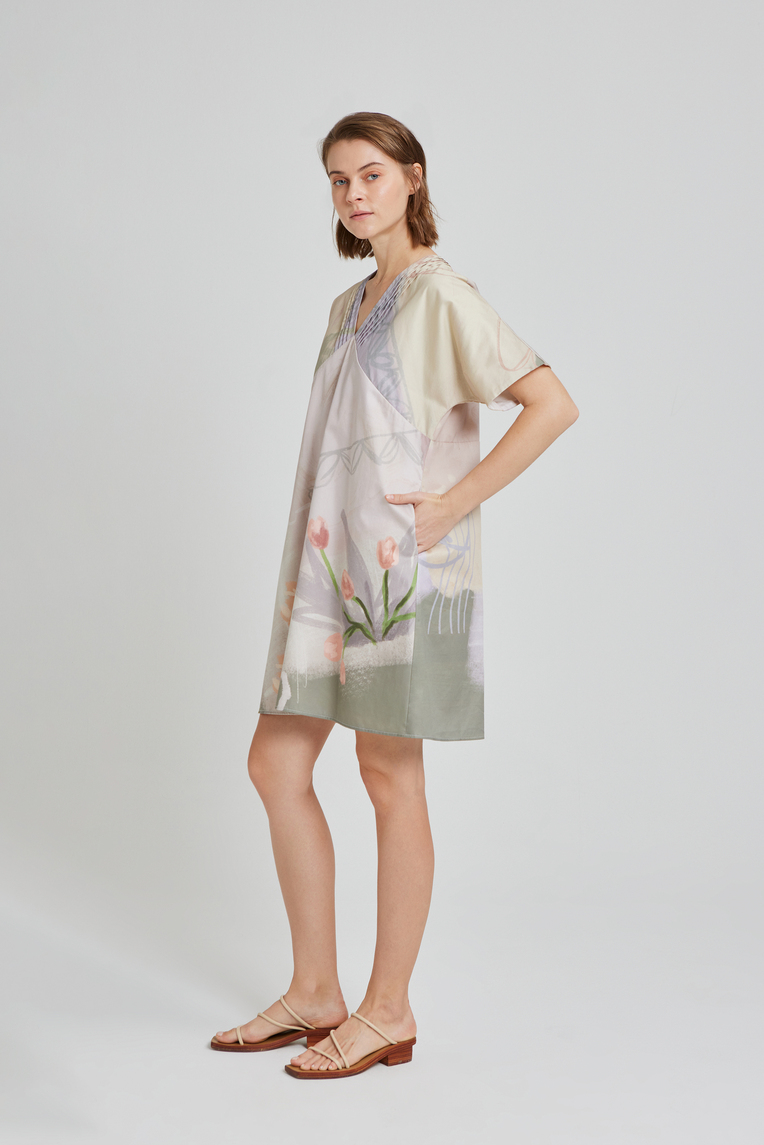 Estate Pintuck Shift Dress