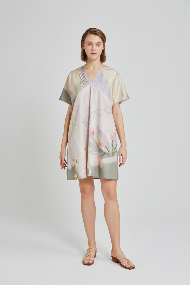 Estate Pintuck Shift Dress