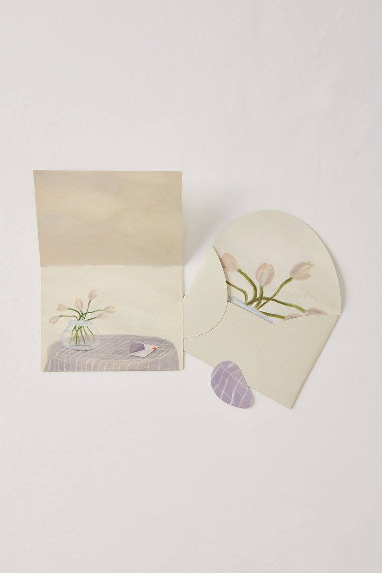 Flowers on a Table Greeting Card Set