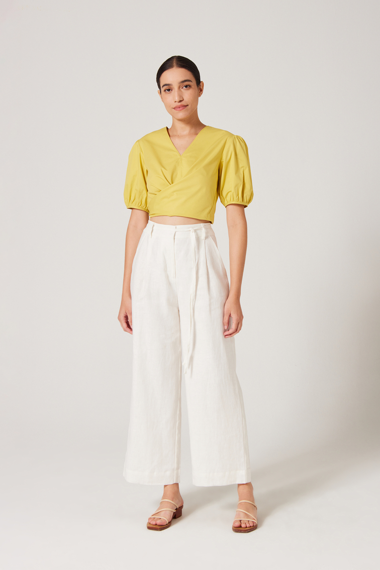Cotton Wrap Top