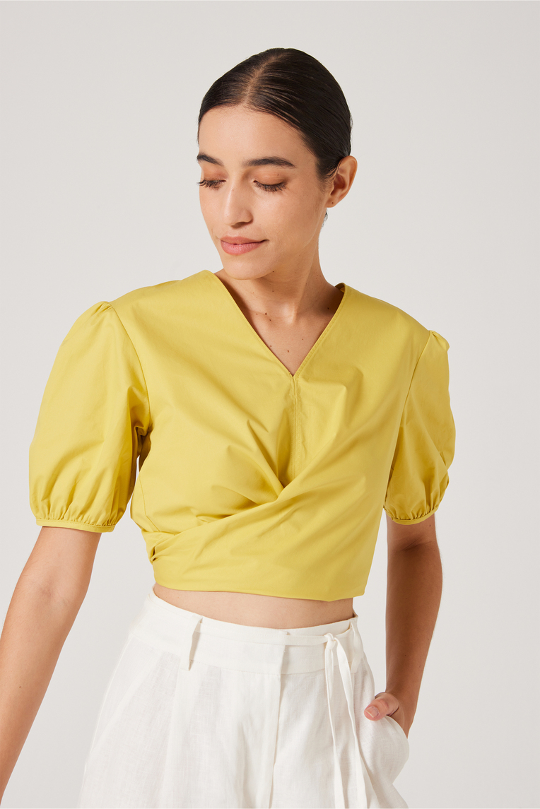 Cotton Wrap Top