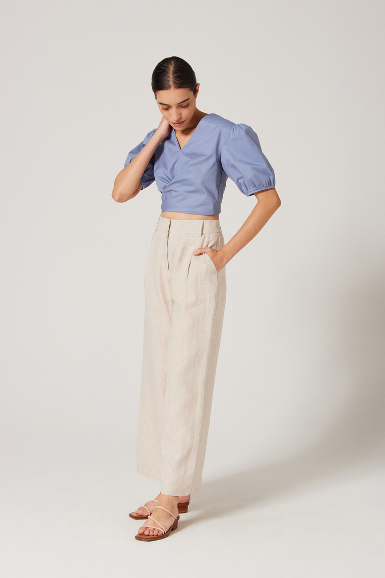 Cotton Wrap Top