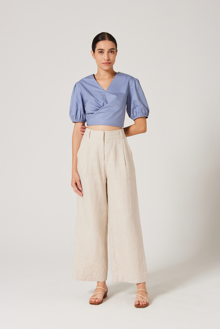 Cotton Wrap Top