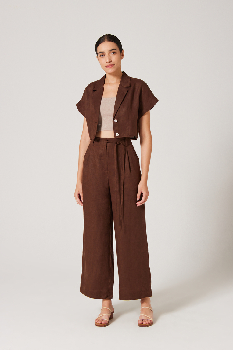 Linen Belted Pants