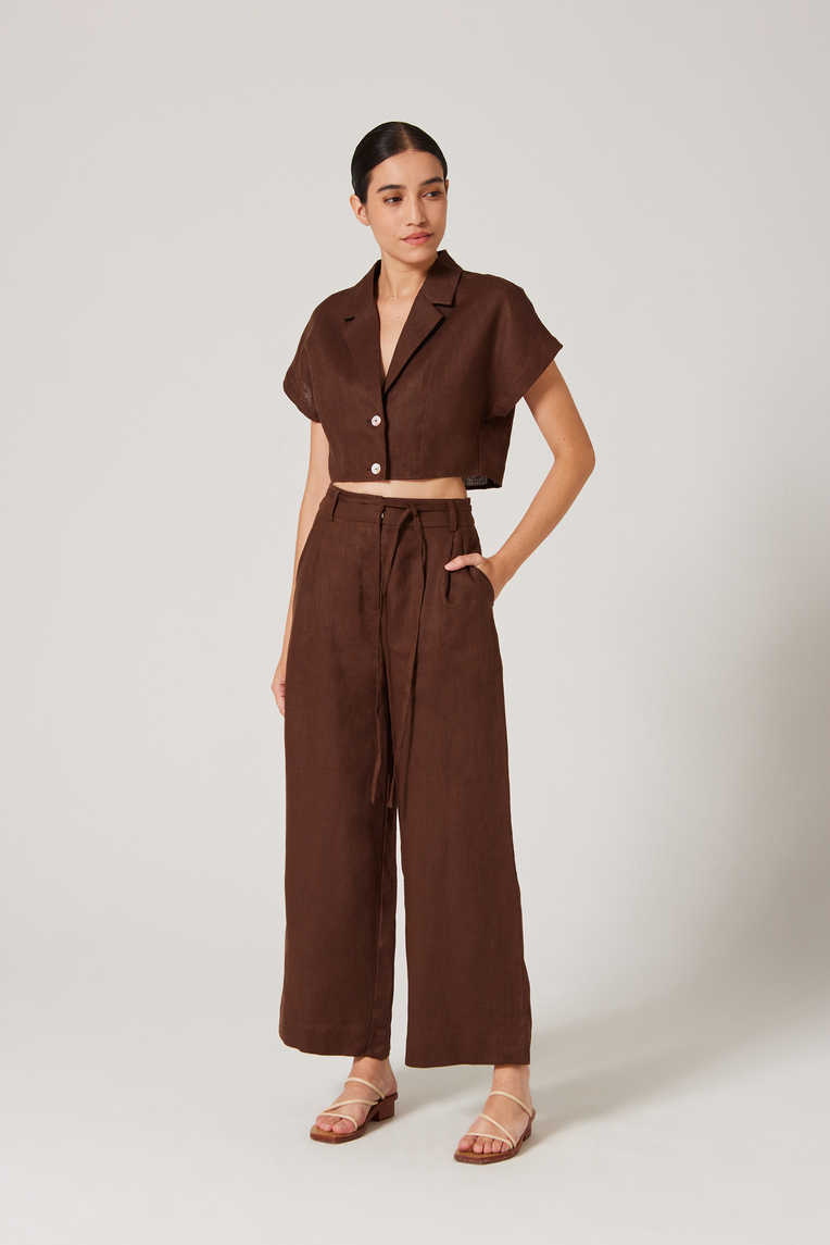 Linen Belted Pants