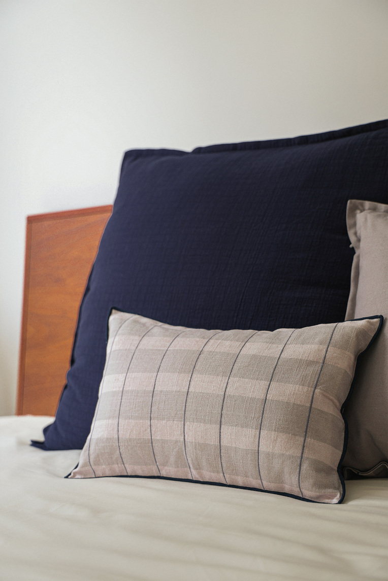 Embroidered Lumbar Cushion Cover