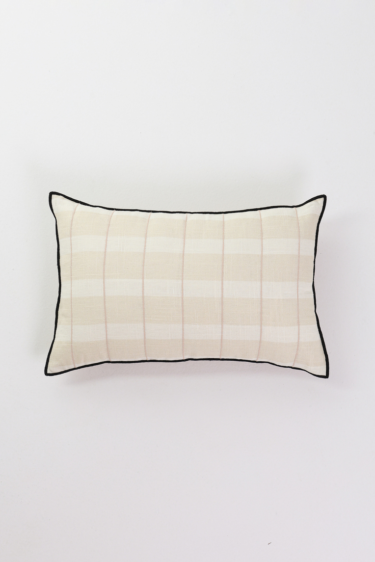 Embroidered Lumbar Cushion Cover