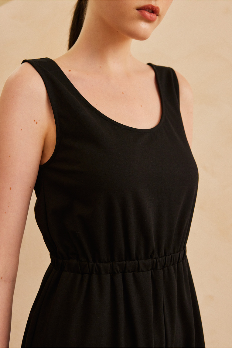 Relaxed U-Neck Jumpsuit