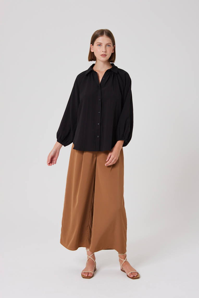 Billowy Puff-Sleeve Shirt