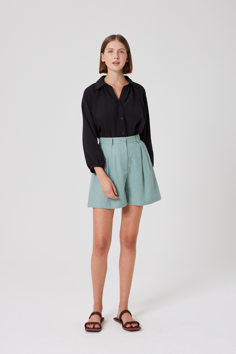 Billowy Puff-Sleeve Shirt