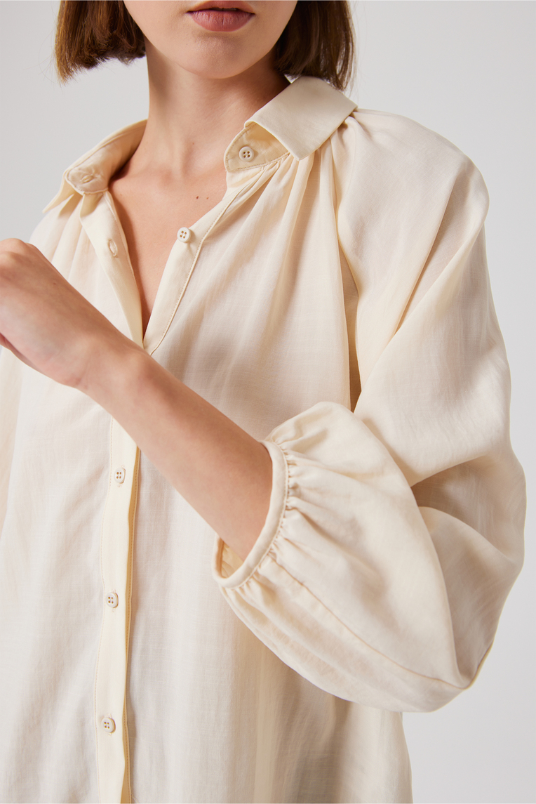 Billowy Puff-Sleeve Shirt