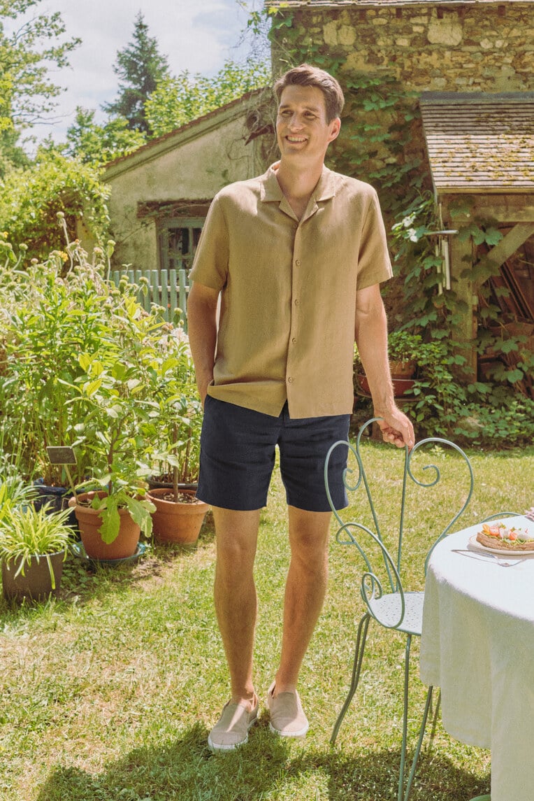 Linen Revere Collared Shirt