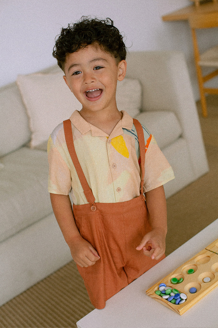 Linen Button Suspenders