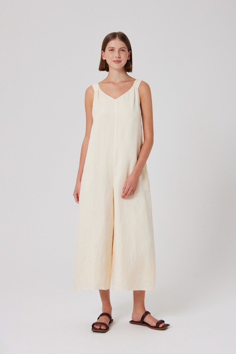 Relaxed Linen Jumpsuit 