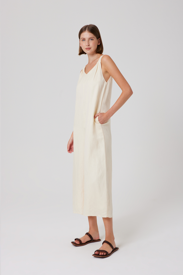 Relaxed Linen Jumpsuit 