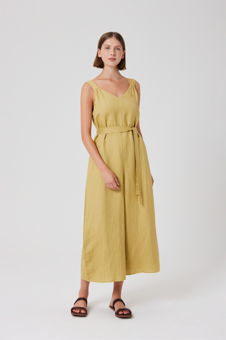 Relaxed Linen Jumpsuit 