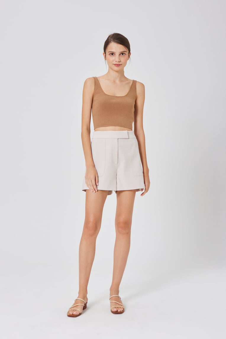 [Online Exclusive] Stitch Detail Shorts