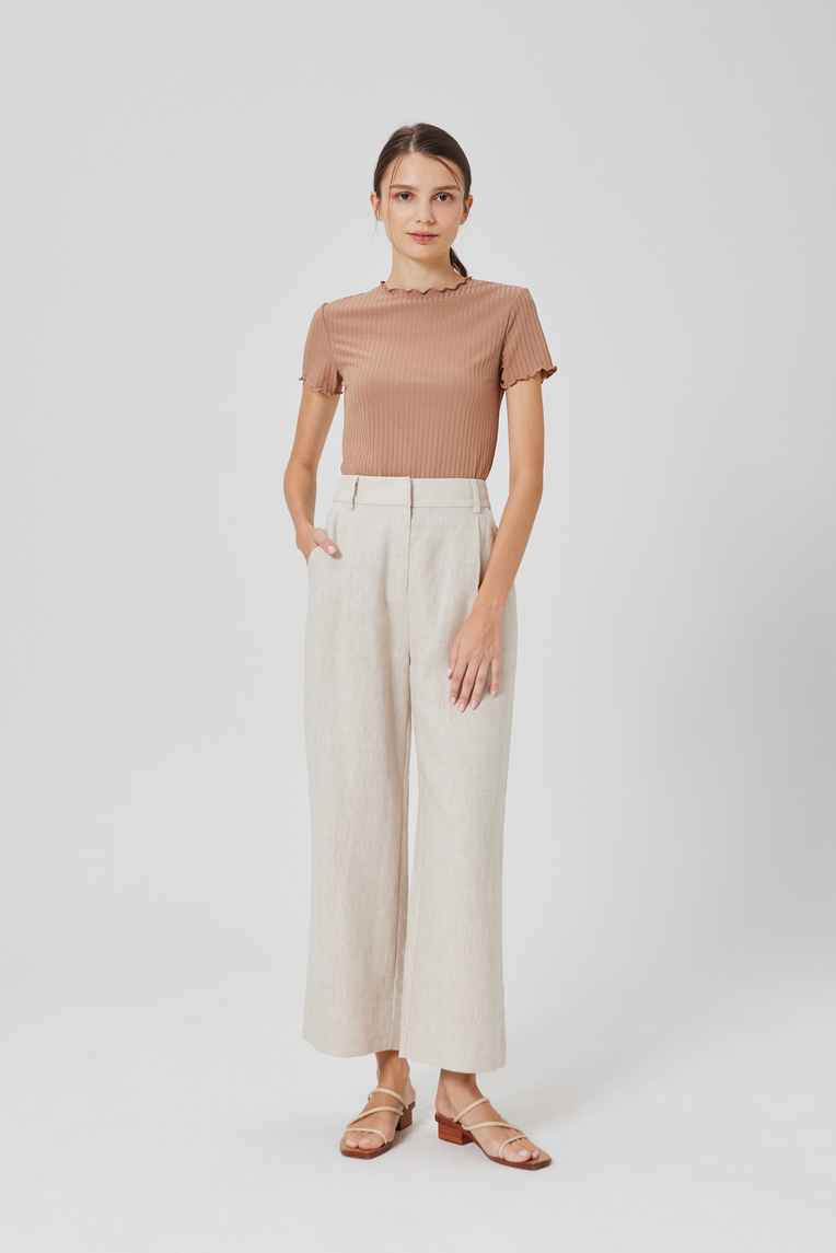 [Online Exclusive] Ribbed Knit Tee