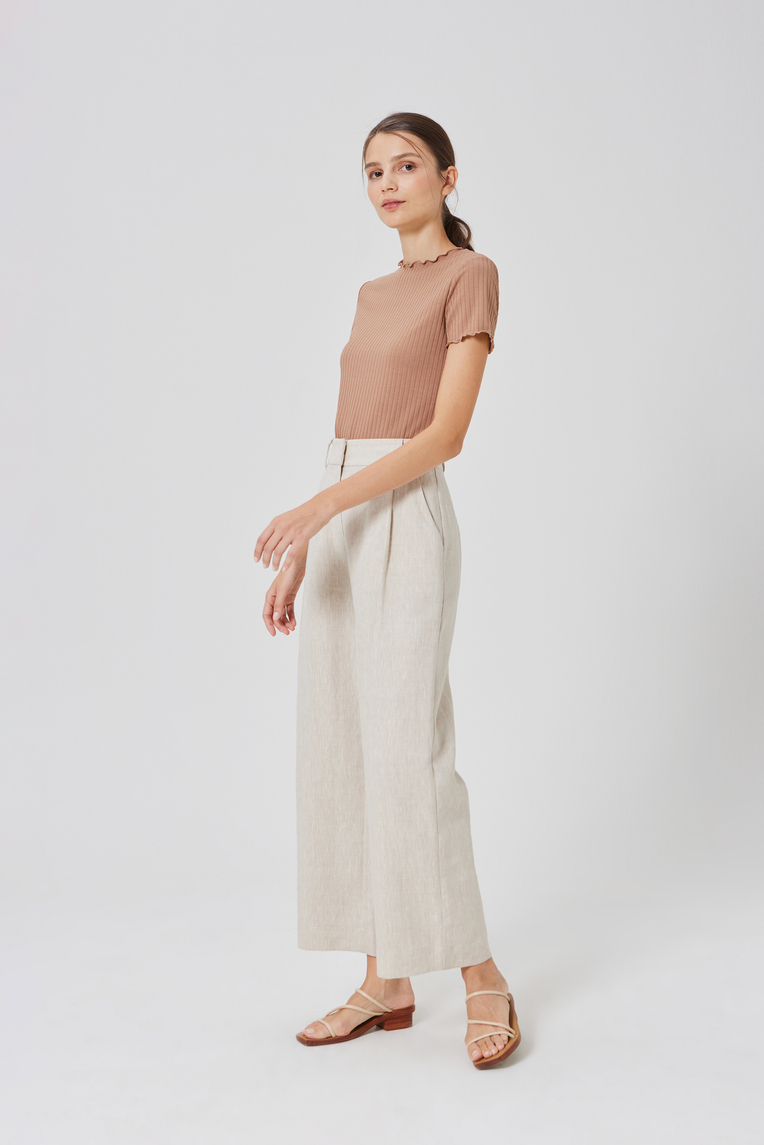 [Online Exclusive] Ribbed Knit Tee