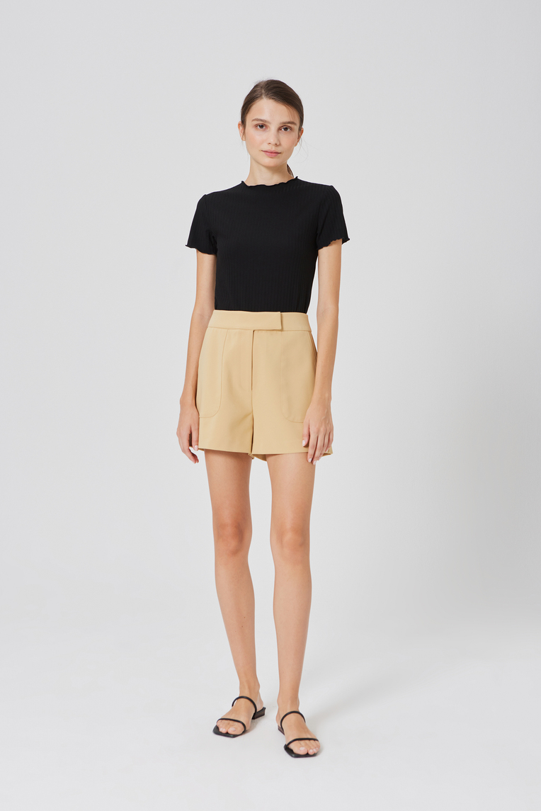 [Online Exclusive] Ribbed Knit Tee