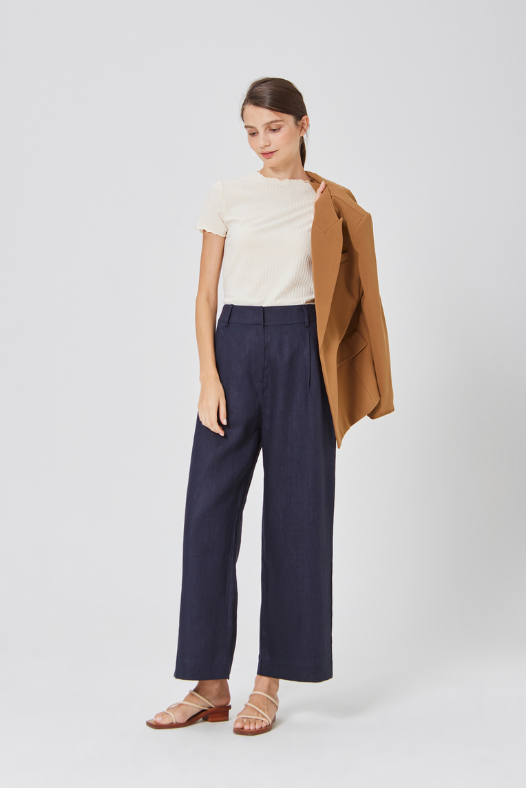 [Online Exclusive] Ribbed Knit Tee